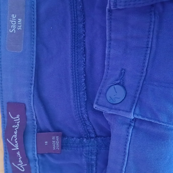 Gloria Vanderbilt Purple Sadie Slim High Rise Jeans, Stretch 16 - Picture 2 of 13